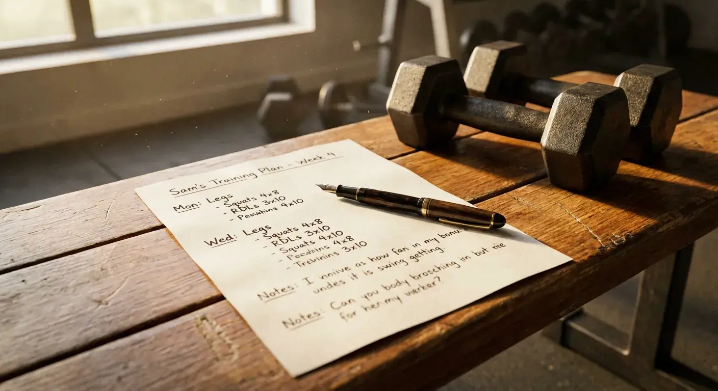 Personalised Training Plan